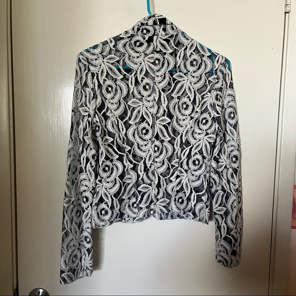 Inc Patterned Blazer Suit Jacket - image 3